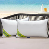 MIULEE 12x20 Outdoor Throw Pillow Inserts,Pack of 2 Water Resistant Pillow Inserts Decorative Waterproof Pillows Stuffer for Sofa Couch Patio and Garden - Miulee